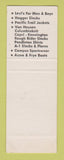 Matchbook Cover - Kettmann's Men's Clothes San Jose CA SAMPLE WEAR