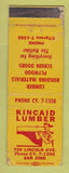 Matchbook Cover - Kincaid Lumber San Jose CA WORN