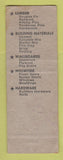 Matchbook Cover - Kincaid Lumber San Jose CA WORN