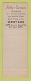 Matchbook Cover - Kelly's Fashions Women's Clothes San Jose CA SAMPLE
