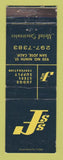 Matchbook Cover - Judge Steel Supply San Jose CA WEAR