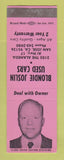 Matchbook Cover - Blondie Joslin Used Cars San Jose CA SAMPLE