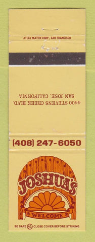 Matchbook Cover - Joshua's Restaurant San Jose CA