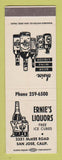 Matchbook Cover - Ernie's Liquors San Jose CA SAMPLE