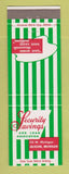Matchbook Cover - Security Savings and Loan Jackson MI