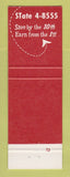 Matchbook Cover - Security Savings and Loan Jackson MI