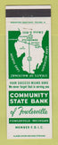 Matchbook Cover - Community State Bank Fowlerville MI