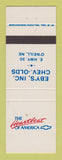 Matchbook Cover - Chevrolet  Eby's Oldsmobile O'Neill NE