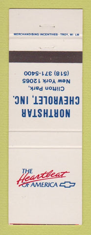 Matchbook Cover - Chevrolet  Northstar Clifton Park NY