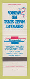 Matchbook Cover - Chevrolet  Vincent Miller Arnett OK