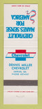 Matchbook Cover - Chevrolet  Dennis Miller Darien GA