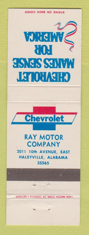 Matchbook Cover - Chevrolet  Ray Motors Haleyville AL