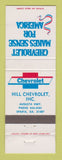 Matchbook Cover - Chevrolet  Hill Sparta GA