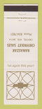Matchbook Cover - Chevrolet  Banaszak Crivitz WI