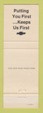 Matchbook Cover - Chevrolet  Banaszak Crivitz WI