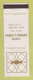 Matchbook Cover - Chevrolet  Carter Pontiac Crane TX