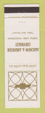 Matchbook Cover - Chevrolet  Jarchow & Anderson Turtle Lake WI