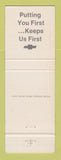 Matchbook Cover - Chevrolet  Jarchow & Anderson Turtle Lake WI