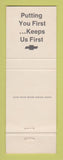 Matchbook Cover - Chevrolet  Parks Auto New Albany MS