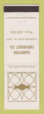 Matchbook Cover - Chevrolet  Harpster Warriors Mark PA
