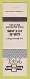 Matchbook Cover - 1984 Chevrolet  Jim Babington's Oldsmobile Indio CA