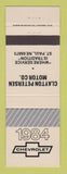 Matchbook Cover - 1984 Chevrolet  Clayton Petersen St Paul NE