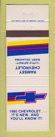Matchbook Cover - 1980 Chevrolet  Ramsey Bixby OK