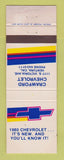 Matchbook Cover - 1980 Chevrolet  Crawford Ventura CA