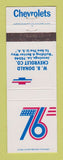 Matchbook Cover - 1976 Chevrolet  WB Donald Jennings LA