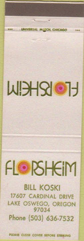 Matchbook Cover - Florsheim Shoes Koski Lake Oswego OR