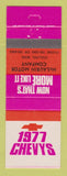 Matchbook Cover - 1977 Chevrolet  McLaurin Motors Collins MS