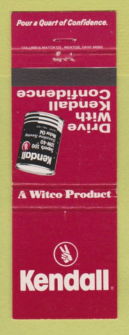 Matchbook Cover - Kendall oil Witco