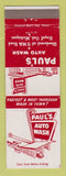Matchbook Cover - Paul's Car Wash Royal Oak MI
