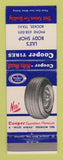 Matchbook Cover - Cooper Tires Lile's Body Shop Booker TX