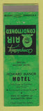 Matchbook Cover - Howard Manor Motel Millington TN