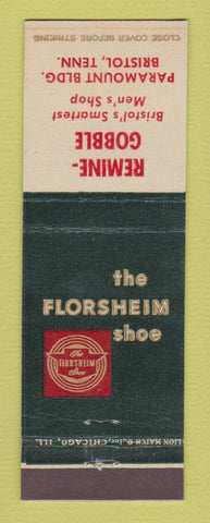 Matchbook Cover - Florsheim Shoes Remine Gobble Bristol TN