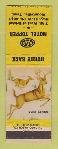 Matchbook Cover - Motel Topper Blountville TN
