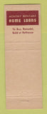 Matchbook Cover - Kingsport Federal Savings and Loan Kingsport TN