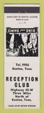 Matchbook Cover - Reception Club Kenton TN