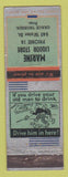 Matchbook Cover - Marine Liquor Store low phone # WORN