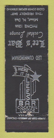 Matchbook Cover - Lee's Bar Cocktail Lounge Minot ND WEAR