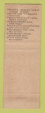 Matchbook Cover - Western Bar Lounge Rawlins WY WEAR