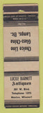 Matchbook Cover - Lucile Barnett Antiques Mexico MO WEAR