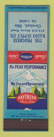 Matchbook Cover - Raytheon Radio Tubes Progress Supply Cleveland OH