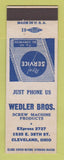 Matchbook Cover - Welder Bros Screw Machine Products Cleveland OH
