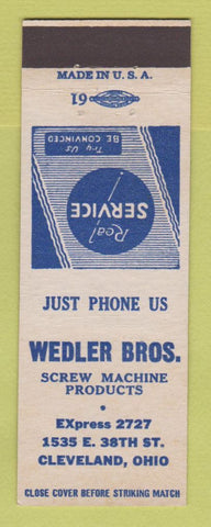 Matchbook Cover - Welder Bros Screw Machine Products Cleveland OH