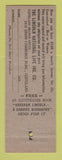 Matchbook Cover - Lincoln Insurance Seth Bardwell Cleveland OH