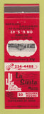 Matchbook Cover - La Siesta Motel Cleveland OH