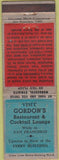 Matchbook Cover - Gordon's Restaurant San Francisco CA