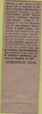 Matchbook Cover - Gordon's Restaurant San Francisco CA